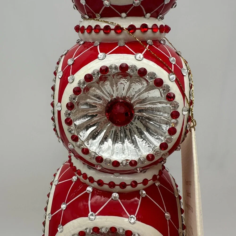 2012 PATRICIA BREEN MAJESTIC FINIAL RED CHRISTMAS‎ HOLIDAY 9.84
